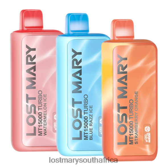 LOST MARY MT15000 Turbo Sampler Watermelon Ice/Blue Razz Ice/Strawberry Orange - Lost Mary Vape L6R88J81