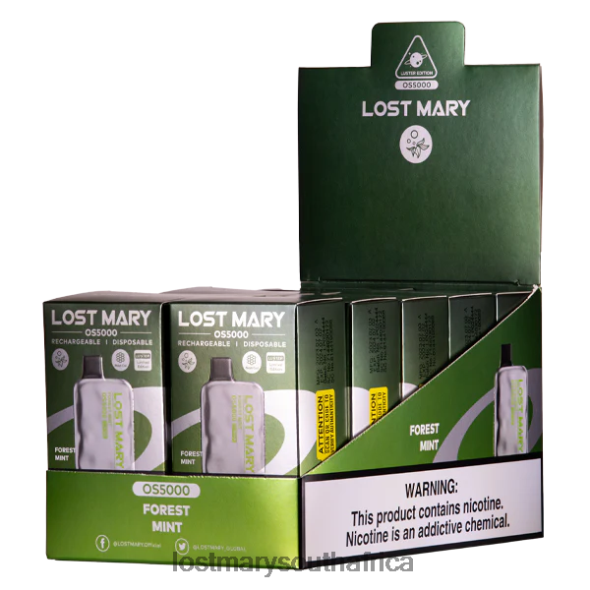 LOST MARY OS5000 Luster Forest Mint - Lost Mary Online Store L6R88J29