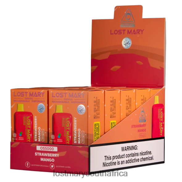 LOST MARY OS5000 Strawberry Mango - Lost Mary Online Store L6R88J69
